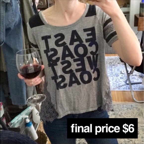 Free People Tops - ☀️CLEARANCE!☀️Free People COAST Shirt Size S